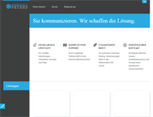 Tablet Screenshot of kommunikation-peters.de